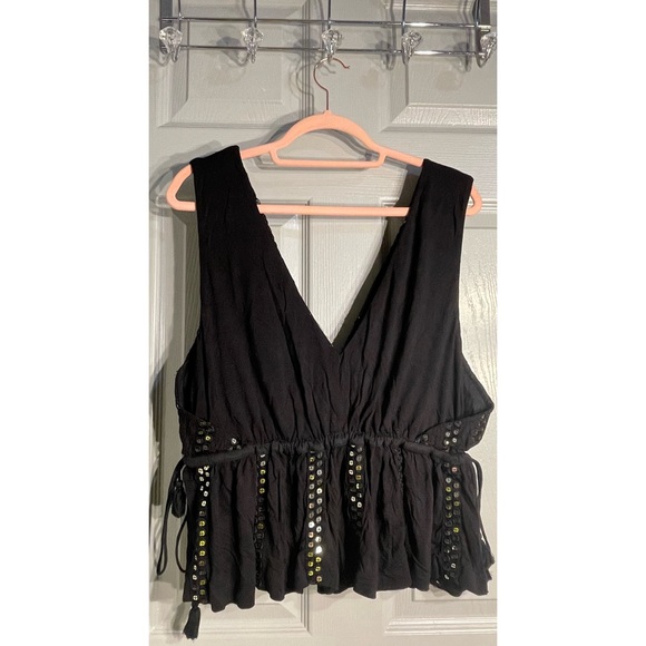 Anthropologie Sequined V-Neck Tank NWT SZ XL & L - Picture 8 of 14